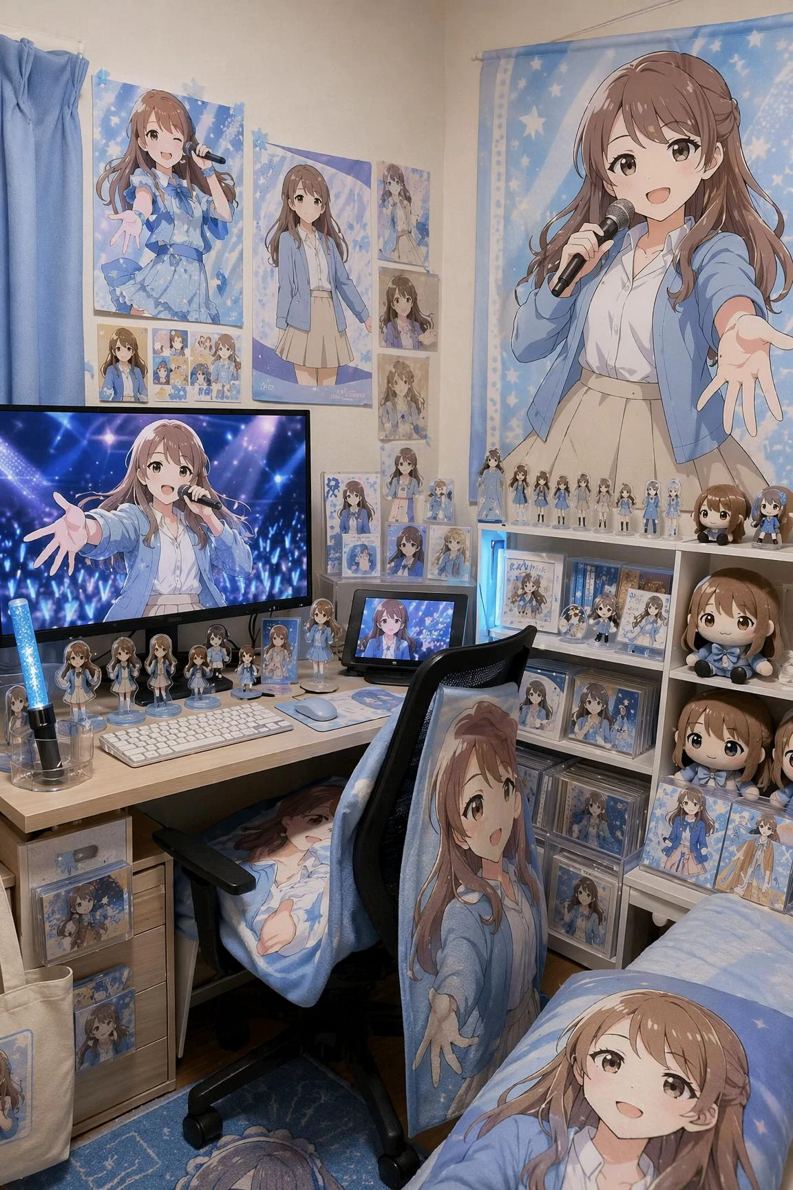 グッズに囲まれて
