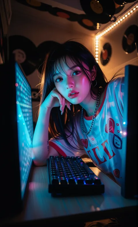 Cyber night with me ✨