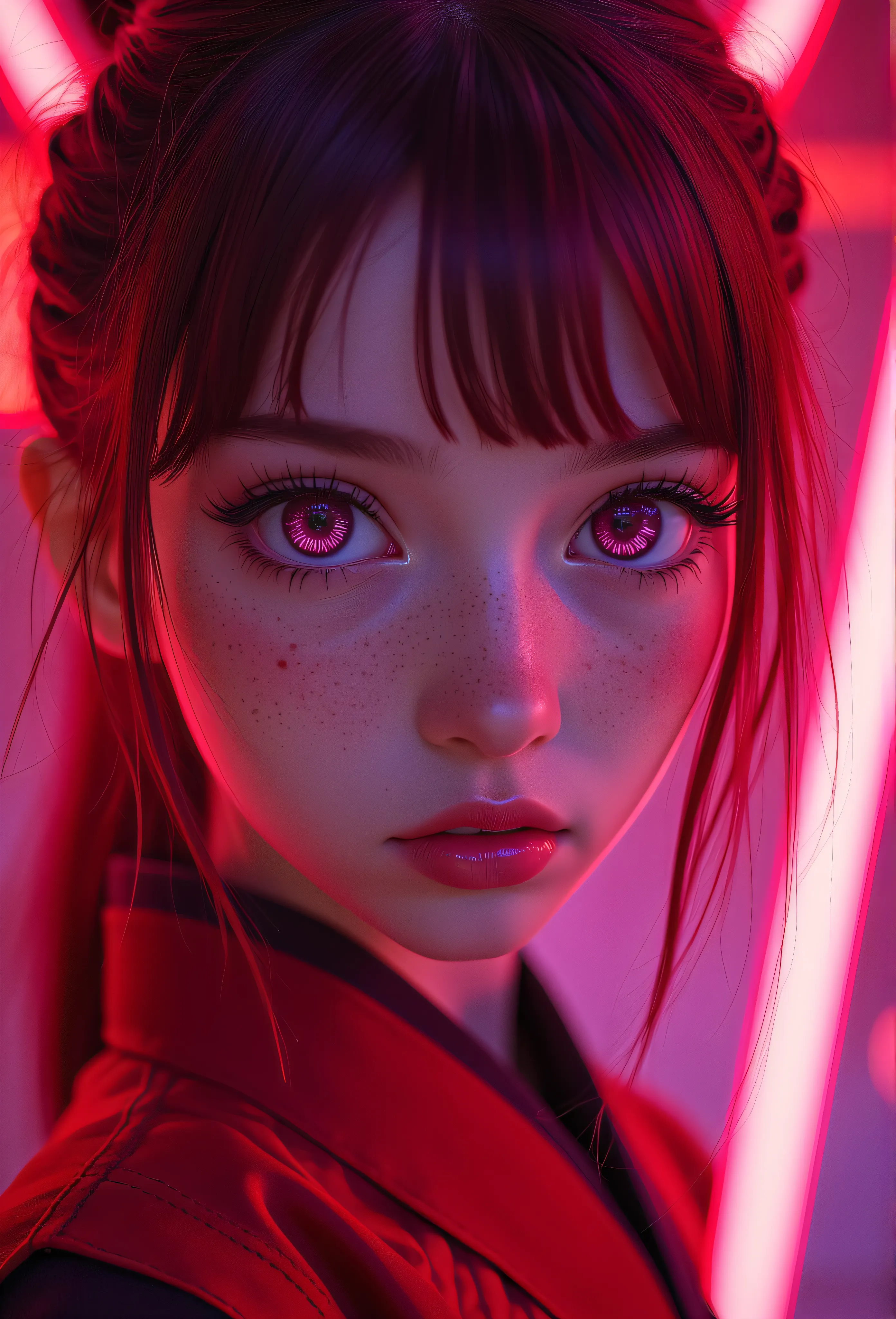 Flux Neon Anime Portrait Generator
