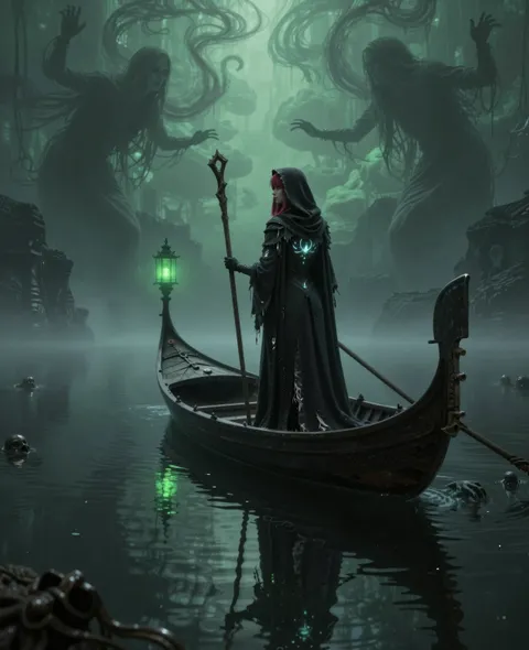 Who dares cross this haunted river? 🧟‍♂️