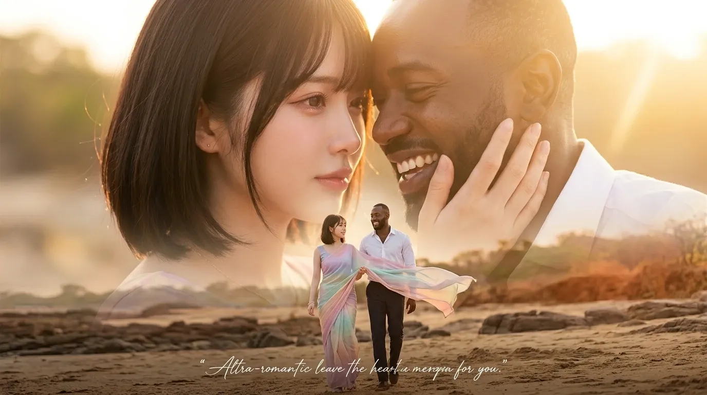 Romantic Double Exposure Poster