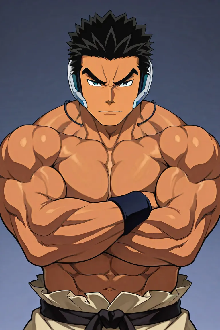 二次元肌肉角色生成