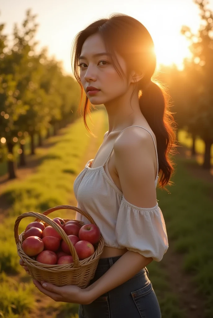 Golden Hour Apple Harvest 🍎