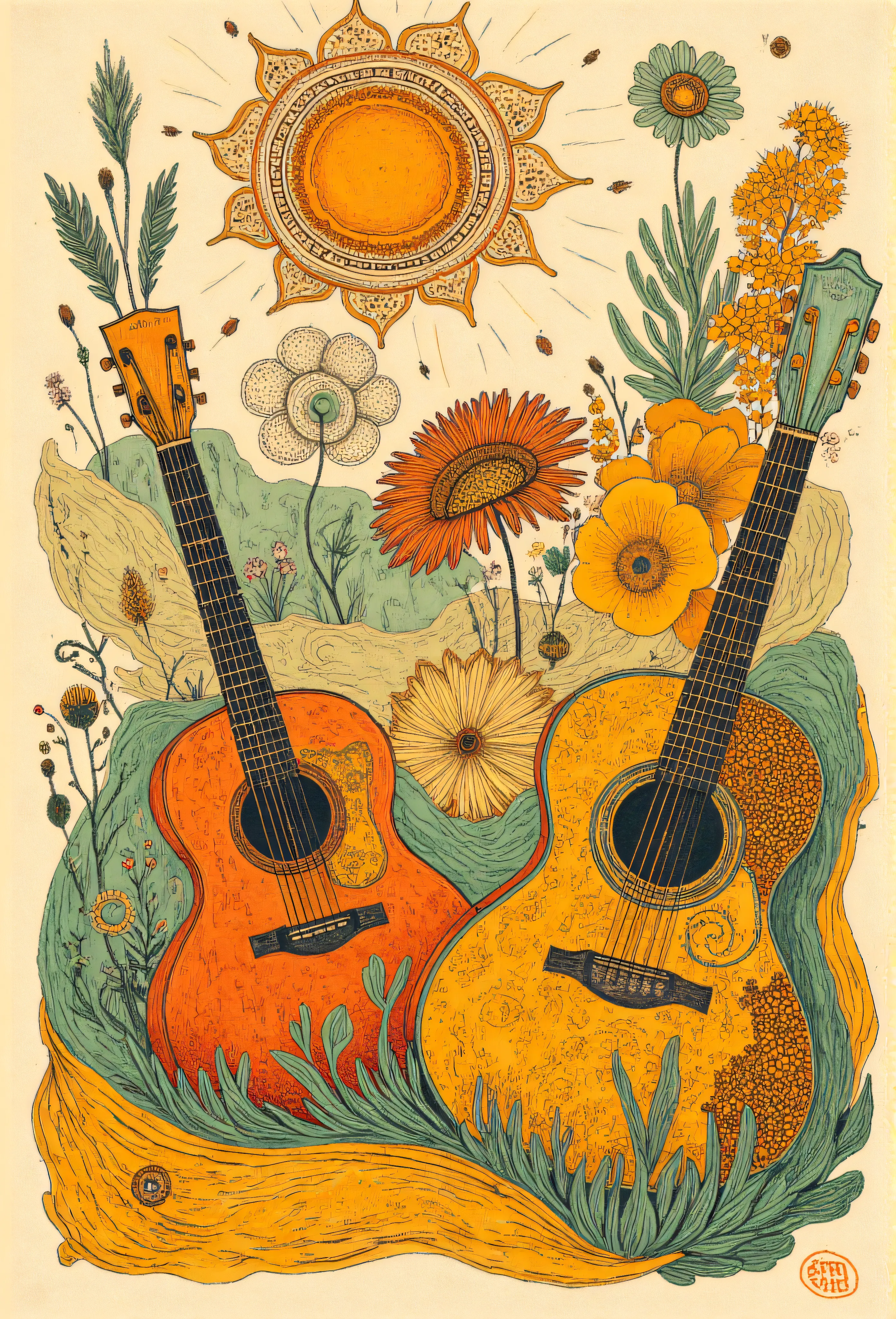 Bohemian Folk Poster Generator