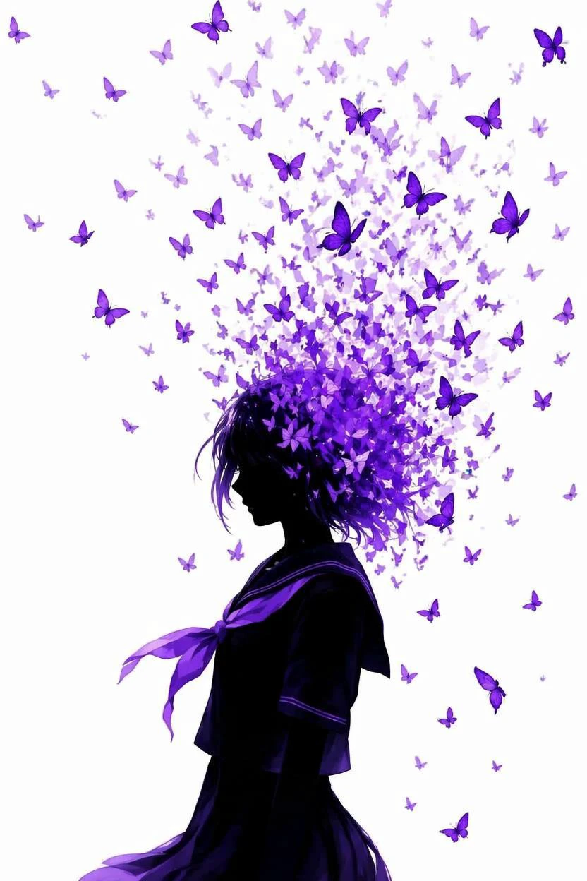 Silhouette of Ethereal Wings