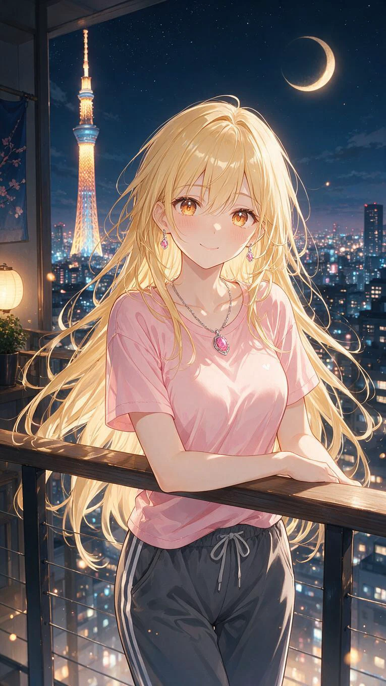 Tokyo night view with a soft smile 🌙