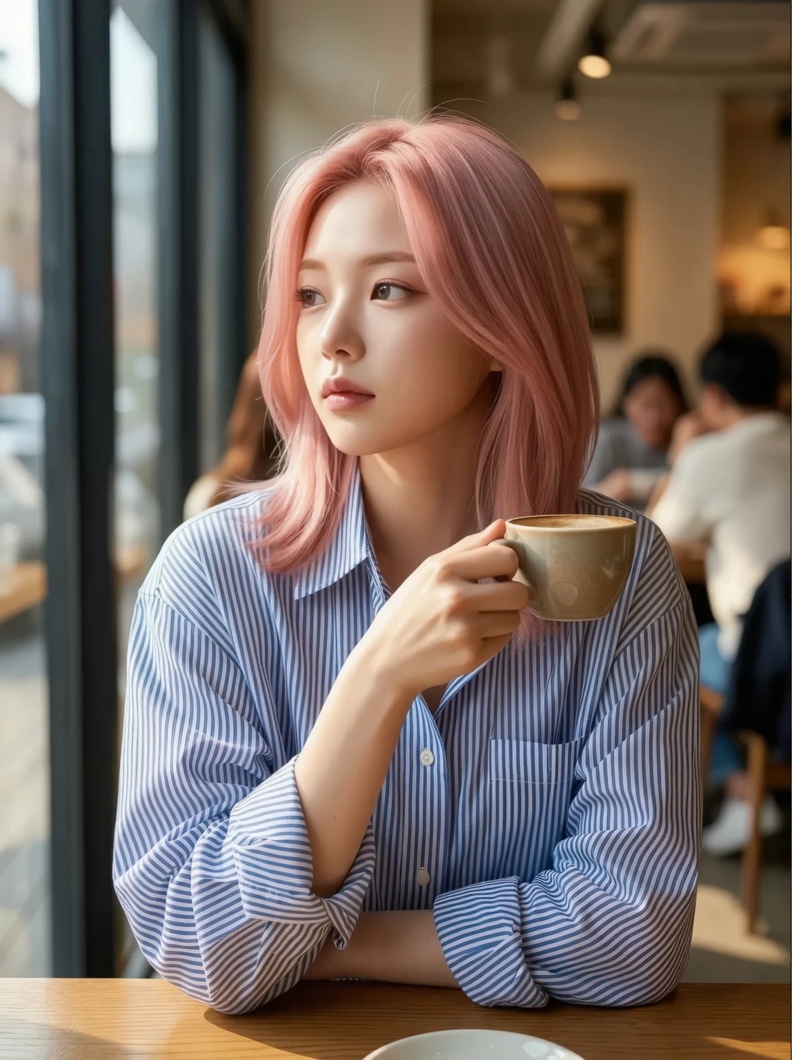 분홍머리의 카페 휴식✨