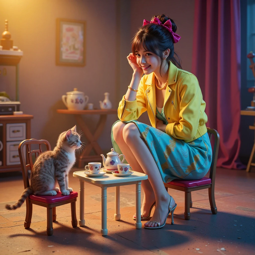 Who says cats don't love afternoon tea 🫖
