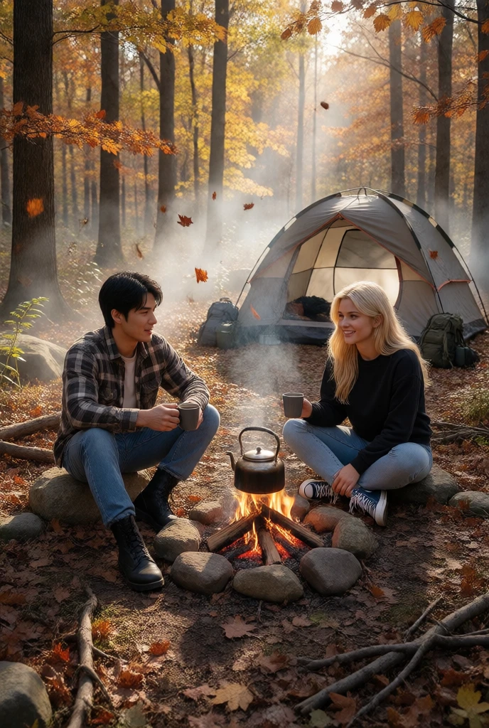 🇧🇷Outono de acampamento com aquecimento 🍂