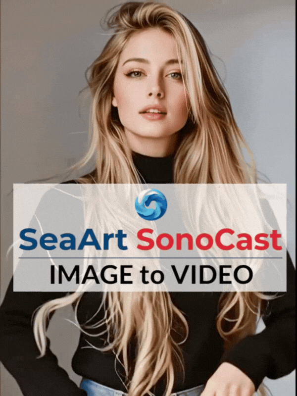 SeaArt SonoCast - Image to Video - Audio + Video - Publicity