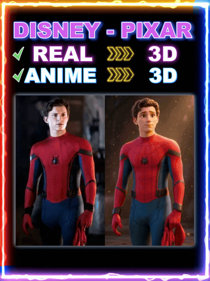 3D Disney Pixar Filter - IMAGE TO 3D - Image Editor - Grok - SeaArt