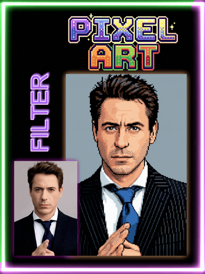 Pixel Art Filter - Image Conversion - Image Editor - GROK - SeaArt