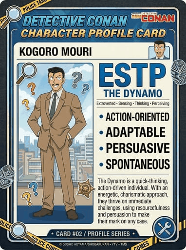 Detective Conan Character MBTI Card (AI Anime Profile)