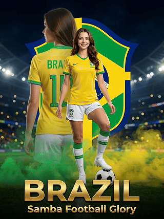 Gerador de pôsteres de personagens da Copa do Mundo