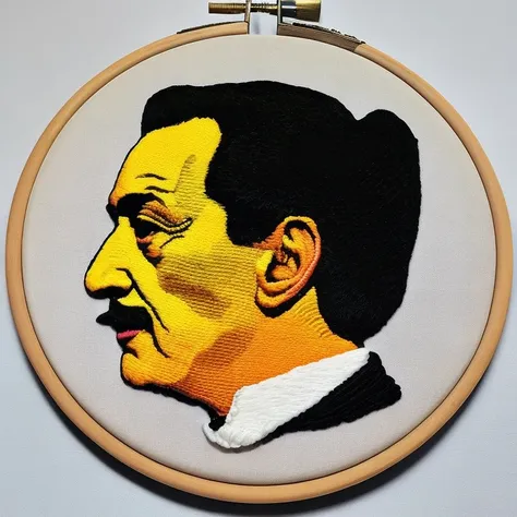 salvador dal�, embroidery by embarg