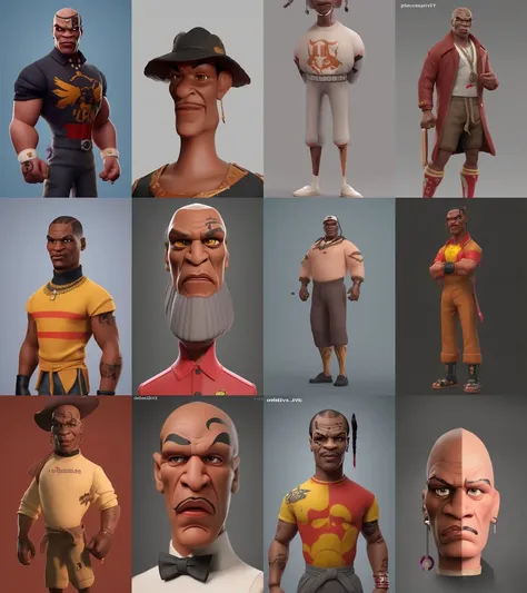 Mike Tyson,oumeifeng,(redshift style),