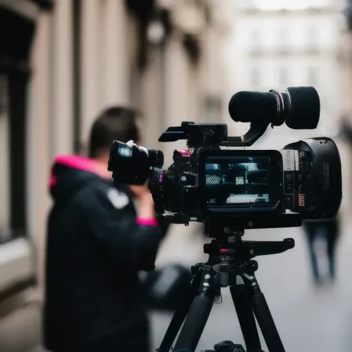 film crew, realistic, photo street, photo, highly quality, photography