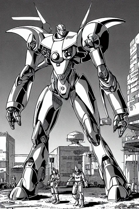 PBOldRifRPGStyle a elengat female giant robot