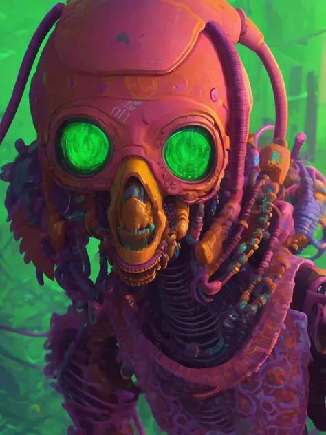 A 3d render of a [woman::creepy alien:8], highly detailed, 8K, stunning, hdr, subsurface scattering, global illumination, film still, Film-like, bokeh, 3d, RTX, insanely detailed, ornate pattern, fire, inferno, insect macro, ((very sexy pose)), volumetric lighting, caustics, 512paintstyle1, Style-Psycho, eonn2