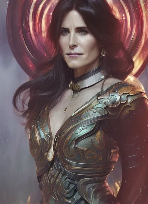 (sks woman) as pudge from dota 2, sci-fi, amber eyes, face, long hair, fantasy, intricate, elegant, highly detailed, digital painting, artstation, concept art, smooth, sharp focus, illustration, art by artgerm and greg rutkowski and alphonse mucha