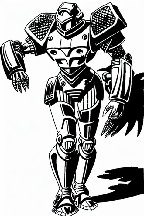 AllOldRPGArtS1 a woman in a mecha armor