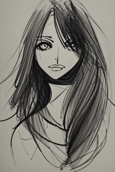 mchozn, (black and white manga art), (masterpiece, best quality, ultra-detailed, highres), solo, monochrome, greyscale, sketch, traditional media, portrait, male focus, simple background, 1boy, 1girl, looking at viewer, graphite \(medium\), closed mouth, hair intakes, white background, short hair, lips, hood, smile, long hair, upper body, parted lips, nose, grey background,(sketch), (detailed linework) , Masterpiece, Ultra detailed, great composition, (Highest picture quality), (Master's work), extreme light and shadow, masterpiece, rich in detail, (highest quality), (masterpiece), (detailed eyes), (canvas sketch), (drawing with mechanical pencil), (straight-on), full body, (extremely detailed manga wallpaper),(masterpiece), (best quality), (ultra-detailed), (best illustration),(best shadow),perfect lighting , perfect anatomy, mzchozn