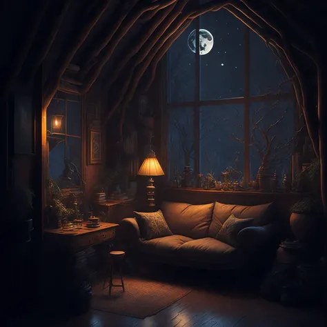 olpntng style, Breathtaking Full Moon Scene Art by James Gurney, Alexei Savrasov, trending on Artstation, Artgerm, photo-realistic,16k resolution, hyper-detailed, ultra high definition, high quality, vibrant, vivid colors, sharp focus, studio photo, intricate details, highly detailed, kodachrome colour photo, unreal engine, cozy interior lighting, art station, detailed digital painting, cinematic, character design by mark ryden and pixar and hayao miyazaki, unreal 5, daz, hyper realistic, octane rendering, oil painting, oil painting, heavy strokes, paint dripping