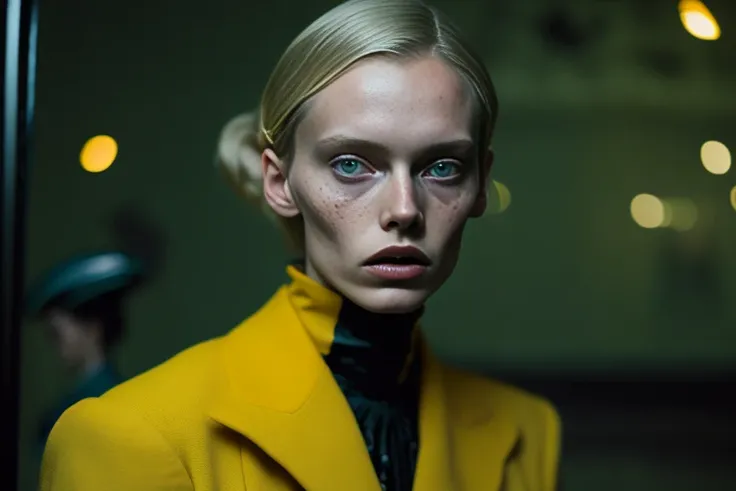 female model, bokeh, cinematic composition,
Styling by Balenciaga, Wes Anderson, Tim Walker & Lina Tesch. Sharp Focus,