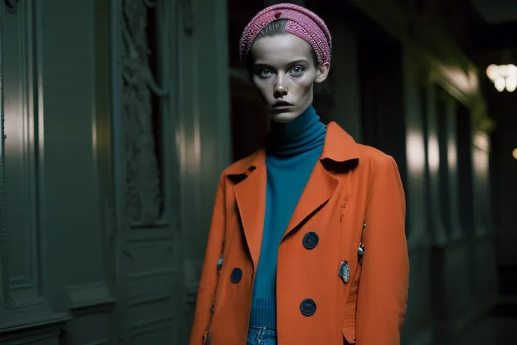 female model, bokeh, cinematic composition,
Styling by Balenciaga, Wes Anderson, Tim Walker & Lina Tesch. Sharp Focus,