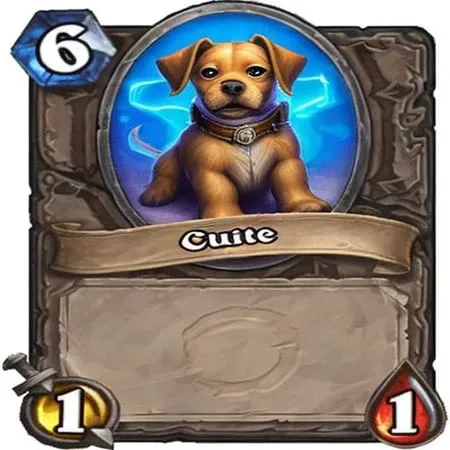 A cute little puppy. Hearthstone card