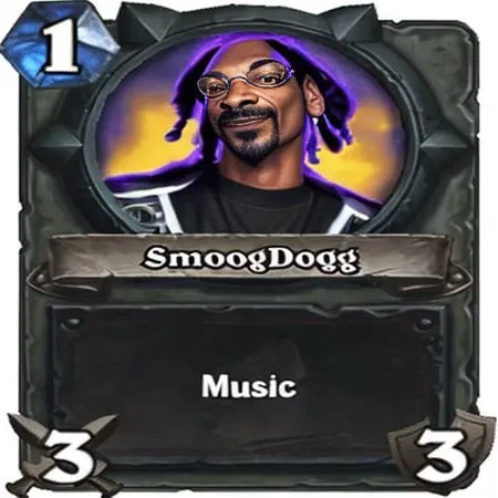 Snoop Dogg music power Hearthstone card