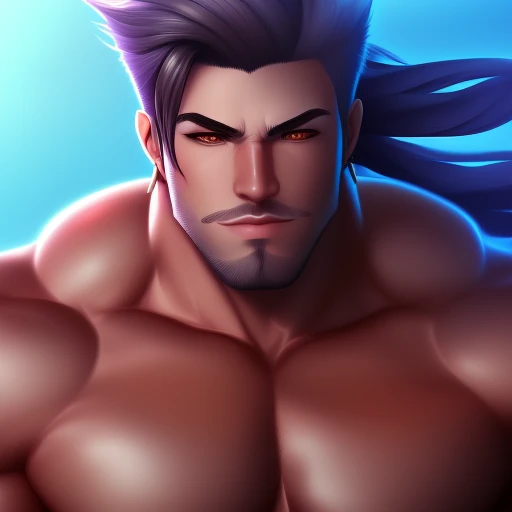 bara, digital painting, masterpiece, realistic, detailed face, dramatic pose, 4k