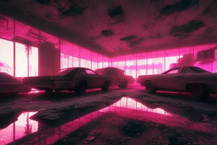 deconstruction of self, Neon futurism,  hyperrealistic surrealism, dreamscape,   award winning masterpiece with incredible details, zhang kechun, a surreal vaporwave ,  liminal space, highly detailed, Extremely detailed futuristic, Cleveland Ohio, cinematic ,rim lighting ,octane render, wvebg1