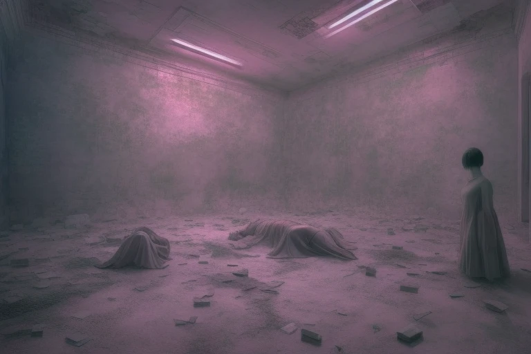 deconstruction of self, hyperrealistic surrealism, dreamscape, award winning masterpiece with incredible details, zhang kechun, a surreal vaporwave , liminal space, highly detailed, Extremely detailed futuristic, Cleveland Ohio, cinematic ,rim lighting ,octane render, wvebg1