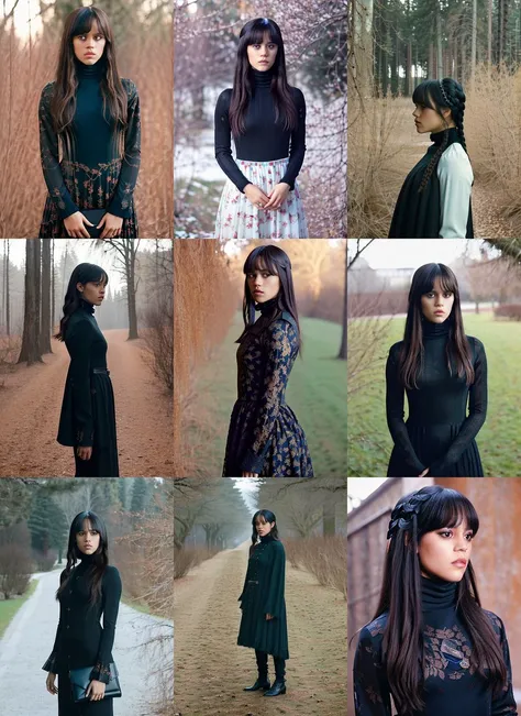 A stunning intricate full color portrait of Jenna Ortega,
wearing a black turtleneck,
epic character composition,
by ilya kuvshinov, alessio albi, nina masic,
sharp focus, natural lighting, subsurface scattering, f2, 35mm, film grain