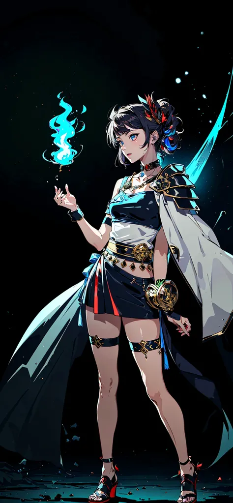 best quality, masterpiece, cinematic lighting, intricate, cinematic detailed realistic background, detailed face, full body, small breasts, realistic, ligne claire, detailed eyes, full body, comic, cartoon, dark outline,

1girl forest, magical, aura, night, looking at viewer, tattoo, glowing aura eyes, mystical, samurai armor, post-apocalypse,  

 hades-8500,  <lora:taiwanDollLikeness_v10:0.3>