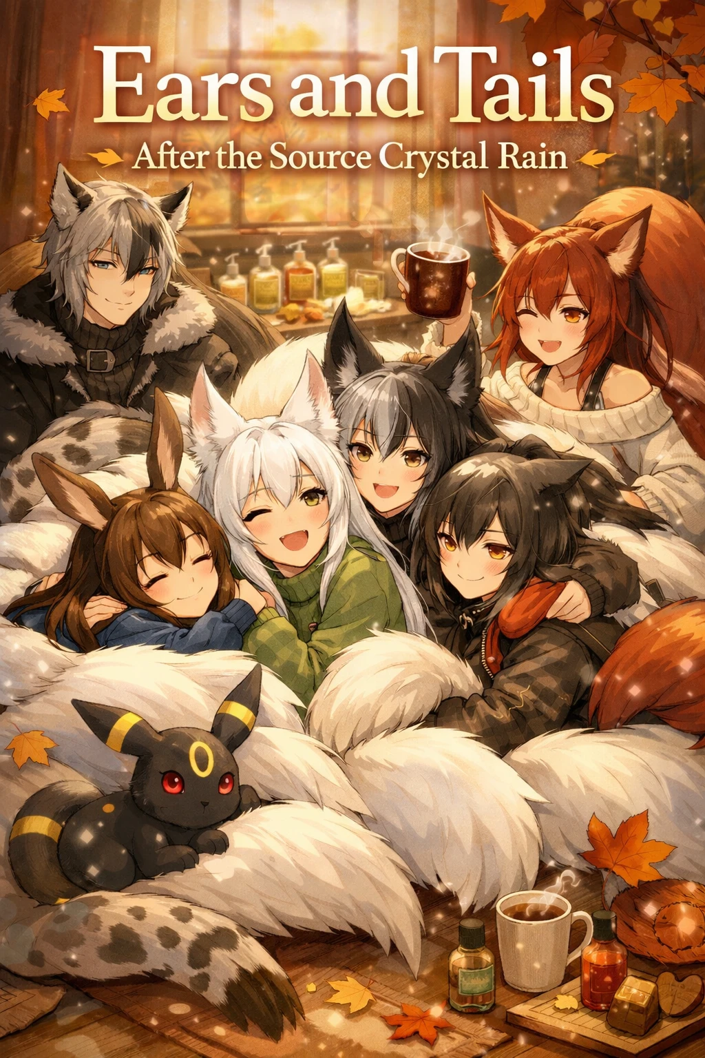 Ears and Tails After the Source Crystal Rain