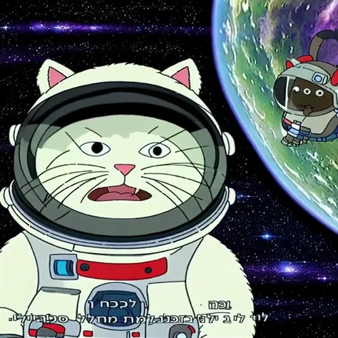 A fluffy astronaut alien cat from another galaxy, Very detailed, clean, high quality, sharp image