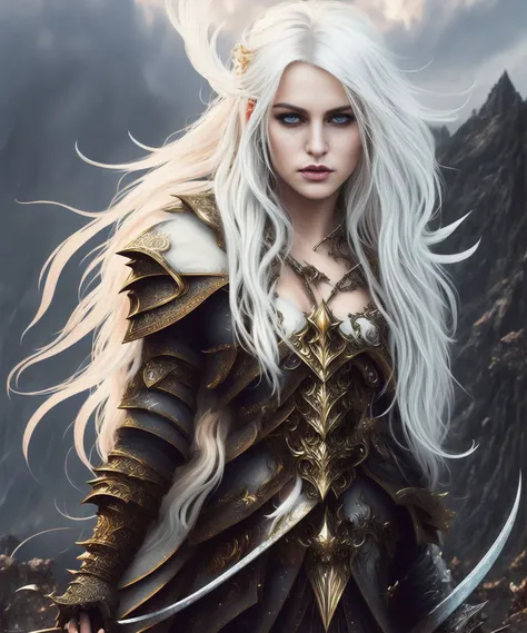 <kaneoya-sachiko>:1.5
digital painting MTG card art, dynamic pose::
a Cruel Rangy Dark knight wizard White hair, in Angel's Domain - a peaceful, idyllic realm ruled by powerful, benevolent angels., fantasy::
dynamic pose, photorealistic, Late morning, Ambient light, by Annie Leibovitz, Nikon D850, 55mm, F/4, from side