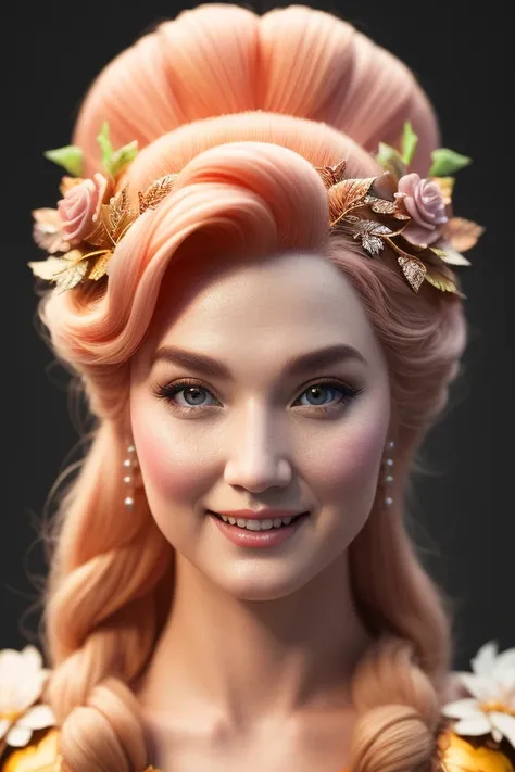 Body Portriat!, Insanely Beautiful Princess Peach as Huntress of the Forest, octane render, smooth, sharp focus, laughing, symmetrical face, fine details, masterpiece, trending on artstation, 4 k hdr 3 5 mm photography, art by stanley lau and jason chan and mark hill, centered