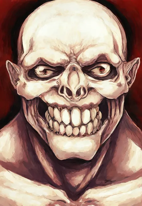 anatomy , clenched teeth, from above, by k-suwabe