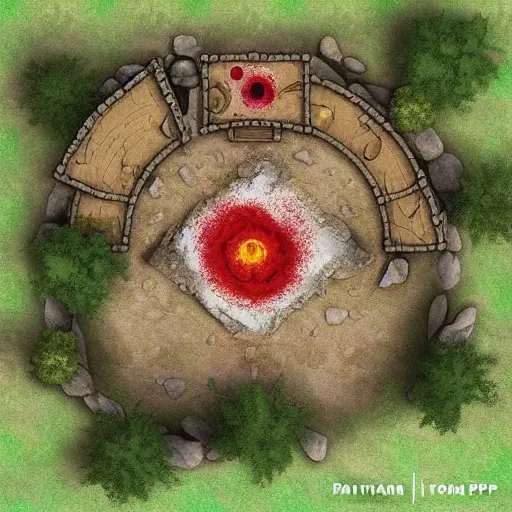 vulcano,2d dnd battlemap
