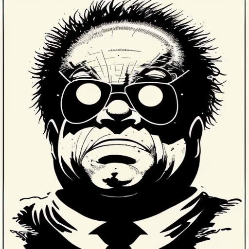 full-face portrait of Danny Devito, sinCity_iamYork