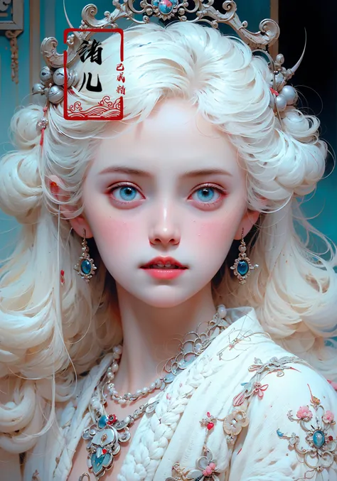 32K, Surreal, best quality, masterpiece, highres, original, extremely detailed wallpaper,
perfect lighting, UHD, white hair,Zhang Jingna,in the style of aggressive digital illustration, bold and colorful portraits, lit kid, Picasso,Hikari Shimoda(full body:1.2), (East Asian architecture:1.3)
(Blue road robe1.3)
<lora:~Q?-YG^{Zwith horns:0.8>