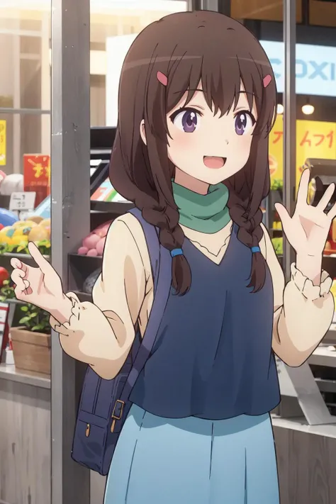 <lora:0 nonkonomi:1>, nonkonomi,1girl,solo,shirt,skirt,smile,