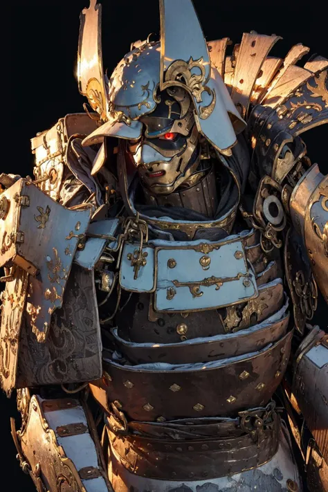 (masterpiece, top quality, best quality, official art, beautiful and aesthetic:1.2), (1girl), extreme detailed,(fractal art:1.3),colorful,highest detailed, cyborg,<lora:samuraiLoraV01:0.8>samurai,armor,(black face mask),all red armor,<lora:[prosthetic quadruped,Quadruped machinery,mechanical tail,mechanical parts, robot joints,hydraulic system,headgear,four feet]:0.5>,mechanical tail,mechanical parts, robot joints,hydraulic system,headgear,medieval battlefield,backlight,fog, <lora:add_detail:-0.5>,glowing red eyes,upper body shot,diagonally forward shot,Bend forward, Drawing the sword, <lora:FEHAllAttack:0.5>from above,