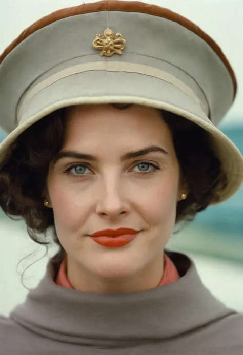 analog style portrait of an (ohwx woman) <lora:cobie_lora_sdxl_v1-000008:1> , wes anderson movie, still from stanley kubrick movie