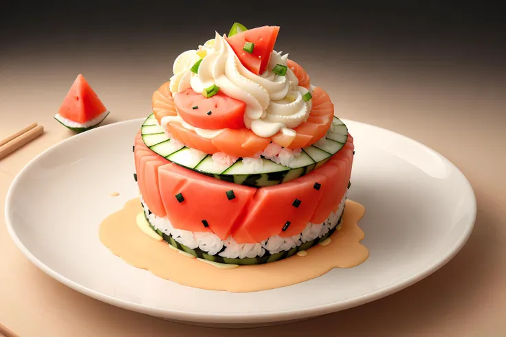 <lora:SushiStyle:0.7> SushiStyle watermelon with <lora:WhippedCreamTopStyle:0.4> WhippedCreamOnTopStyle