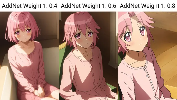 alice, 1girl, solo, short_hair, looking_at_viewer, blush, closed_mouth, bangs, shirt, long_sleeves, collarbone, sitting, pink_hair, pink_eyes, eyelashes, pink_shirt, anime_coloring