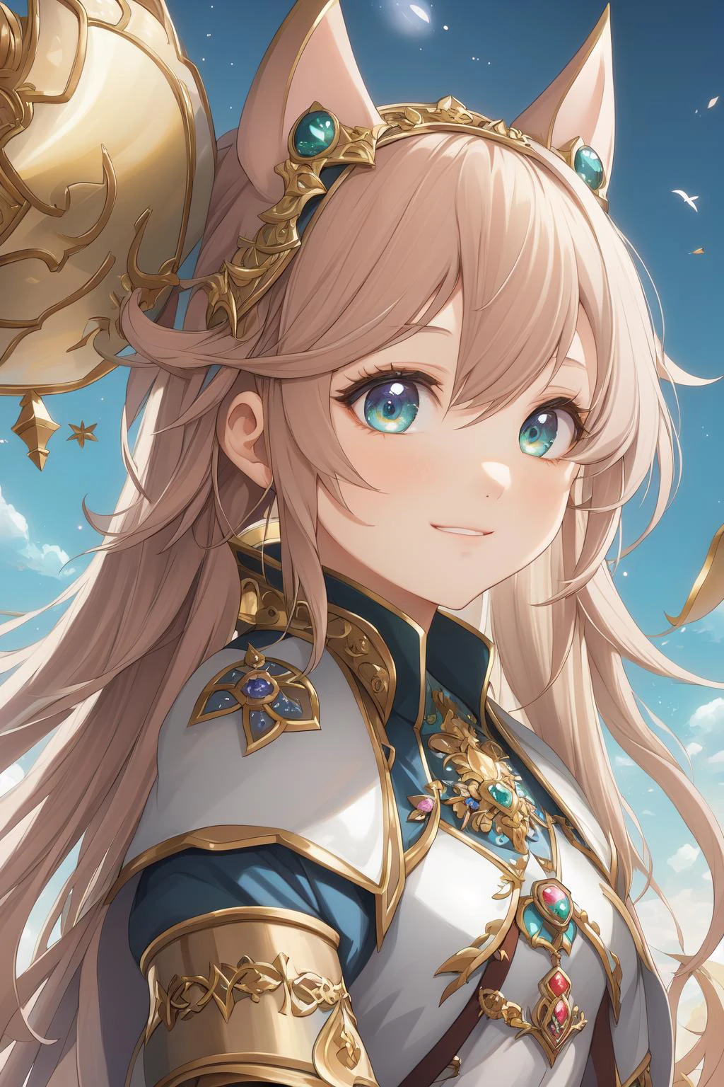 (masterpiece, best quality), absurdres,
1girl, solo, cute girl, kawaii,
fantasy,